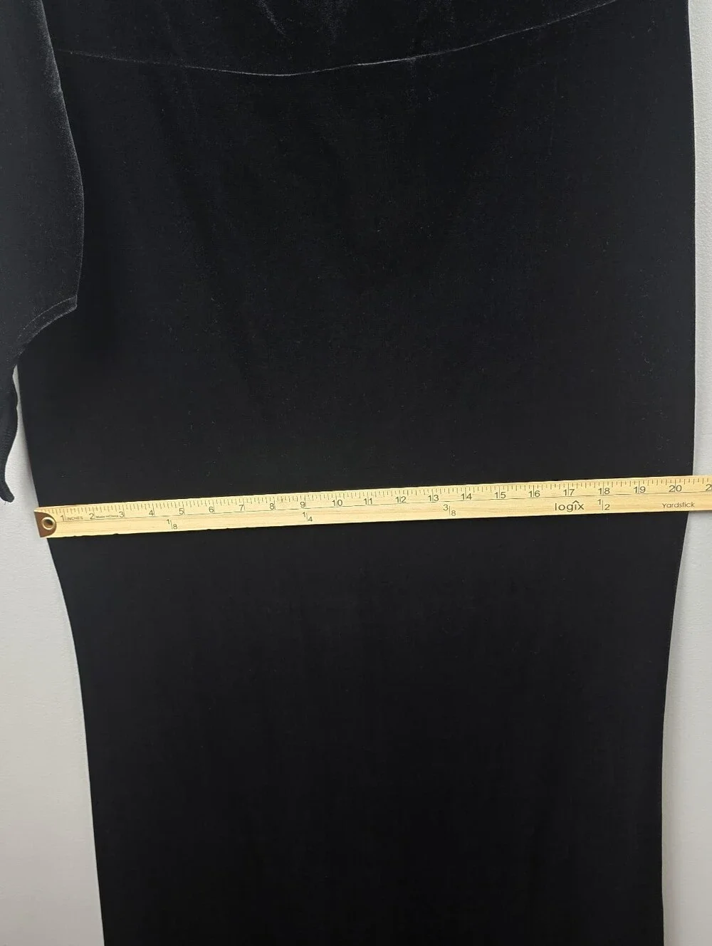 Off-Shoulder Velvet Maxi Dress Women Plus Size 2XL Gothic Addams Family Cosplay - Picture 10 of 13